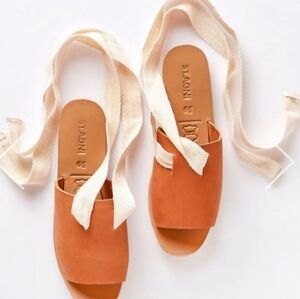 St. Agni Otego slide leather sandles
